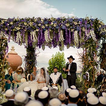 French jewish wedding in Italy